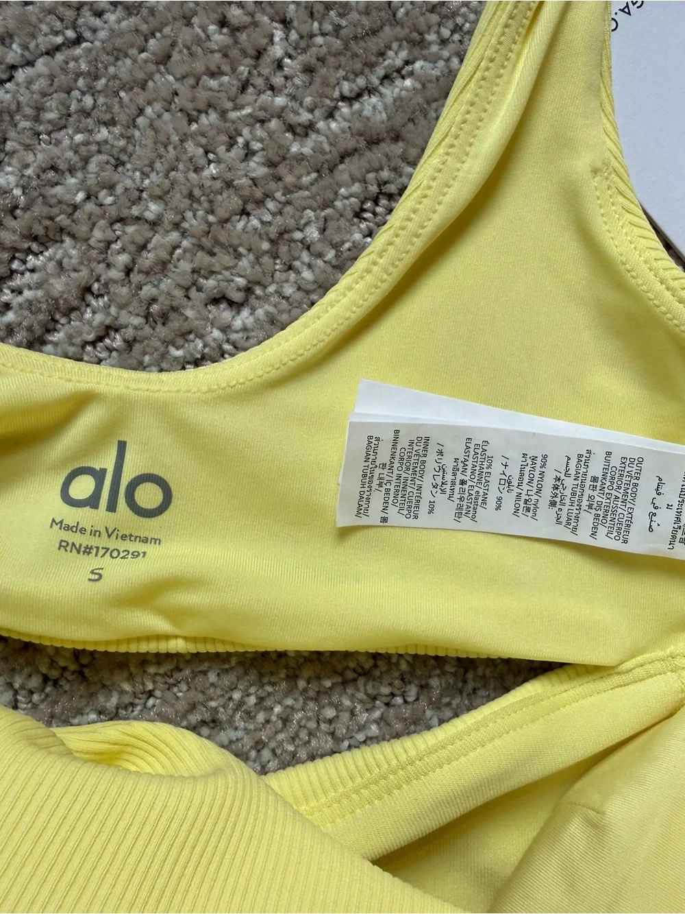ALO Yoga Slice Tennis Dress in Sunshine Yellow